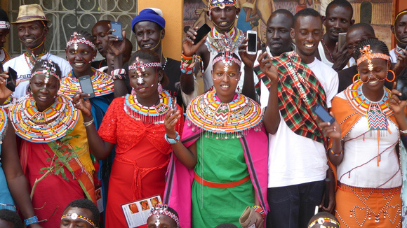 A group of CHVs in Barsaloi, Kenya